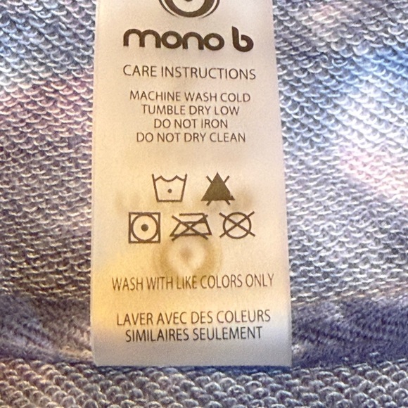 Mono B Knit Top in Blue and Red - Picture 2 of 9